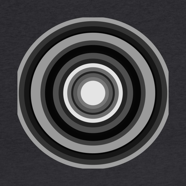 monochrome retro mod target design by pauloneill-art